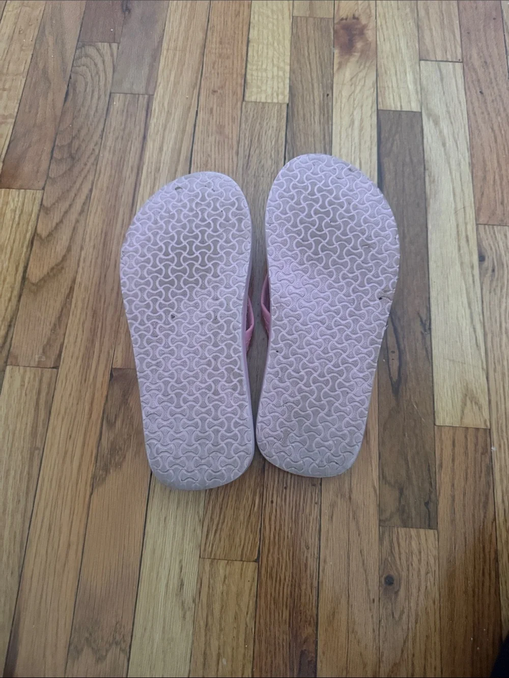 Kids Pink Butterfly Flip Flops